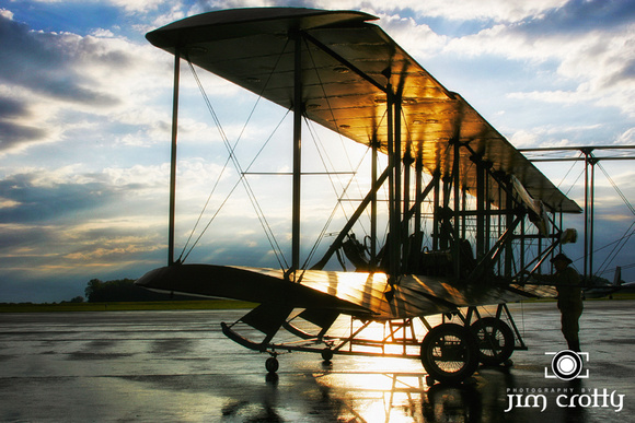Wright B Flyer at Sunrise in Dayton Ohio by Jim Crotty