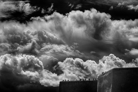 New Mexico Summer Sky | Black and White Photography by Jim Crotty
