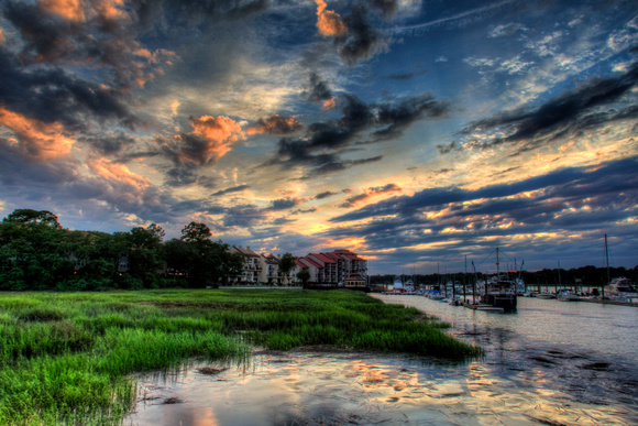June Sunset on Broad Creek by Jim Crotty