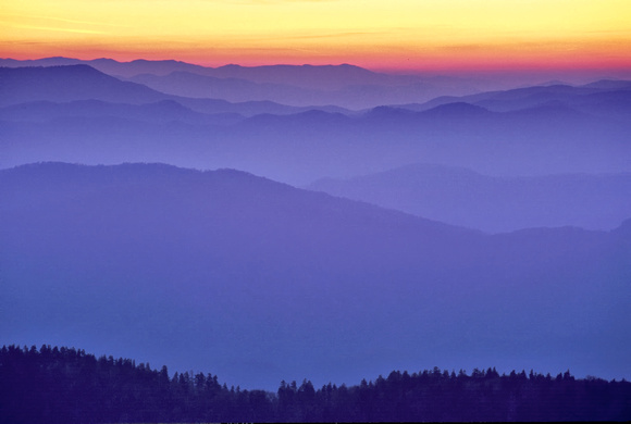 Dawn from Clingman's Dome by Jim Crotty