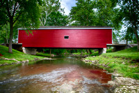 Roberts Covered Bridge in Eaton Ohio by Jim Crotty