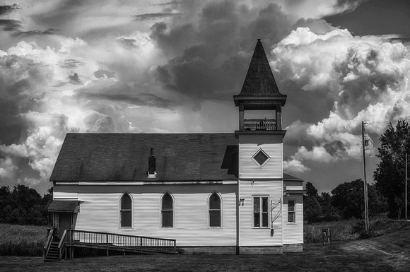 Hallsville Church Sunday Afternoon by Jim Crotty