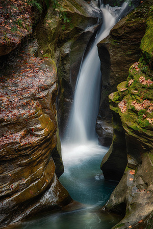 Corkscrew Falls in Hocking Hills Ohio by Jim Crotty