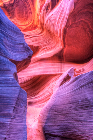 Natural Abstract in Antelope Canyon by Jim Crotty