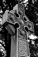 Celtic Cross in Black and White by Jim Crotty
